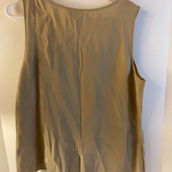 Chicos brown top size 2 large modal blend tank cami - Picture 3 of 6